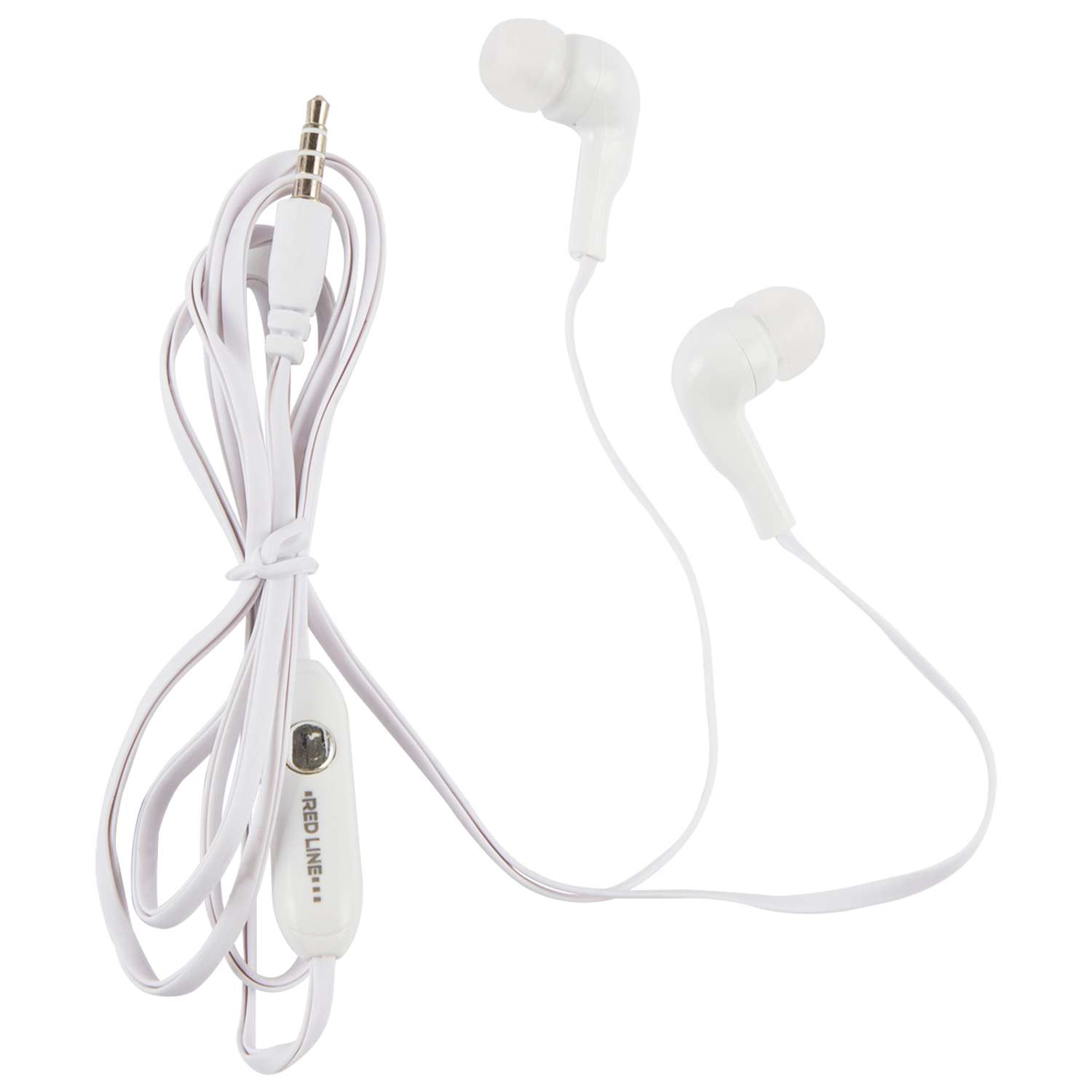 Наушники RedLine проводные Stereo Headset E01 белые - фото 1