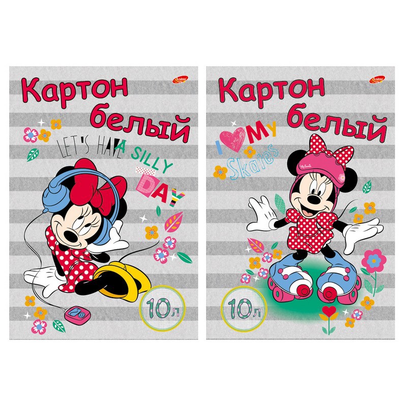 Картон белый Академия Холдинг 10л MINNIE MOUSE - фото 1