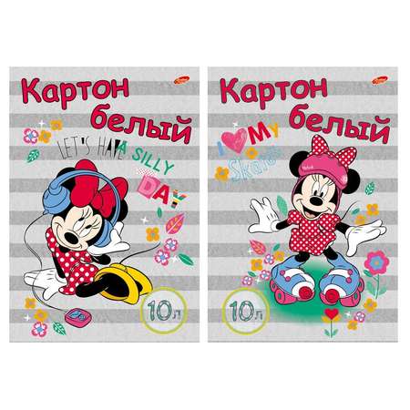 Картон белый Академия Холдинг 10л MINNIE MOUSE