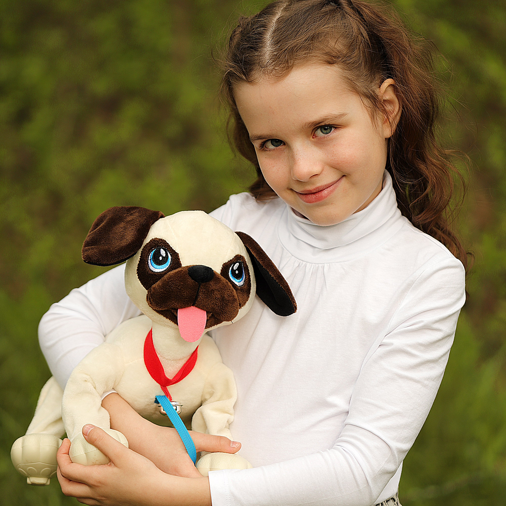 Интерактивная игрушка Собачка-Шагачка собачка на поводке Мопс - фото 15