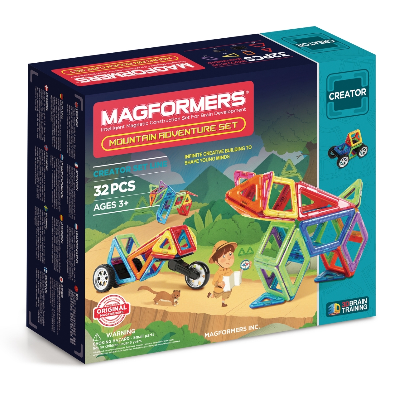 Магнитный конструктор MAGFORMERS Adventure Mountain set 32 деталей - фото 13