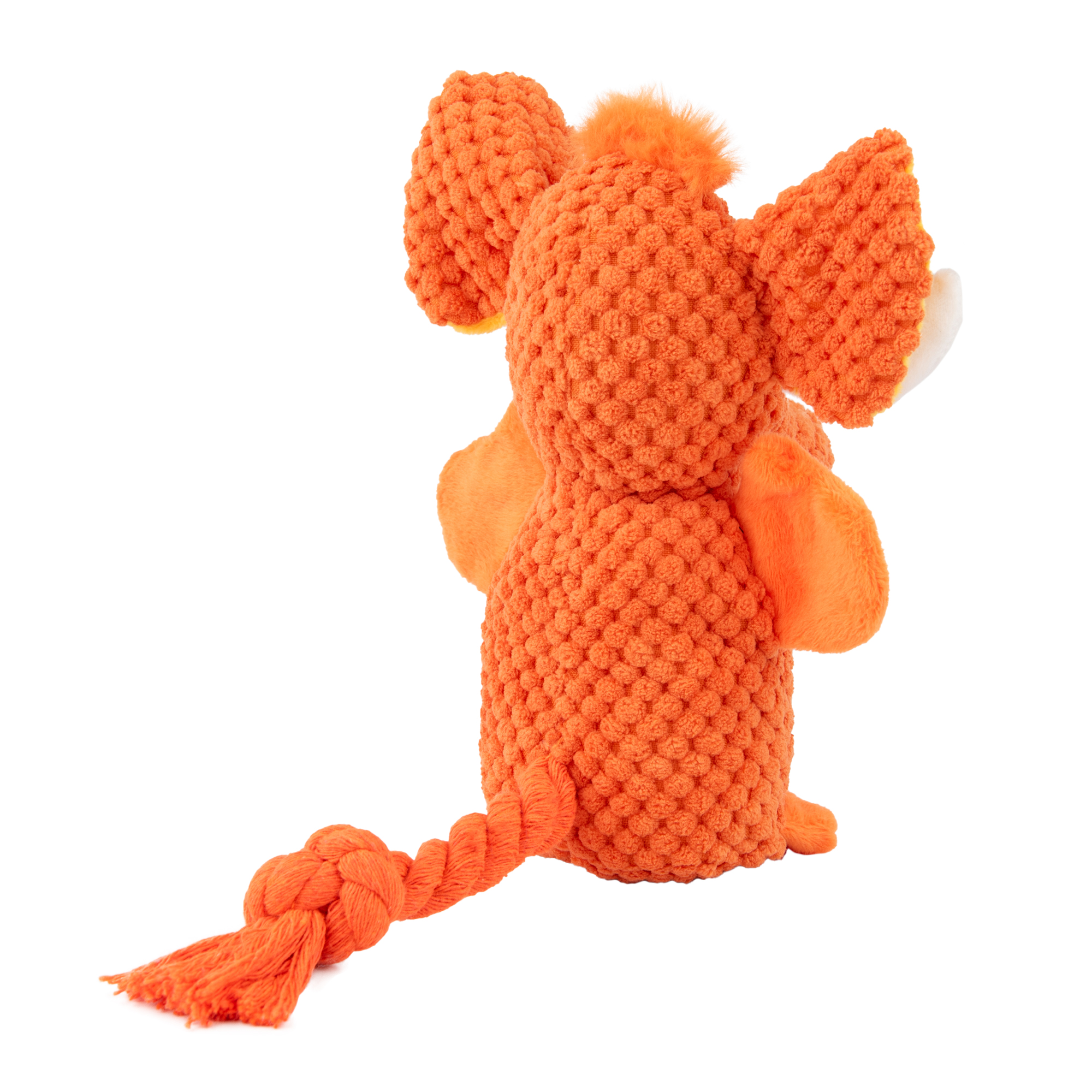 Игрушка для собак Mr.Kranch Слон 21*15см оранжевый - фото 2