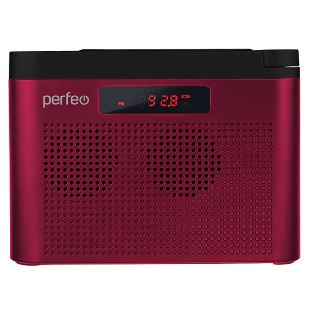 Радиоприемник Perfeo цифровой ТАЙГА FM+ 66-108МГц MP3 встроенный  аккумулятор USB бордовый I70RED купить по цене 2170 ₽ в интернет-магазине  Детский мир