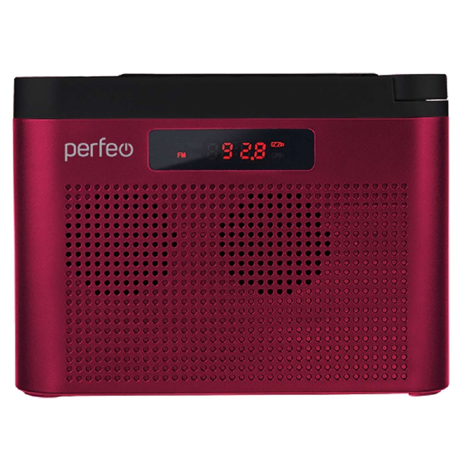 Радиоприемник Perfeo цифровой ТАЙГА FM+ 66-108МГц MP3 встроенный аккумулятор USB бордовый I70RED - фото 2