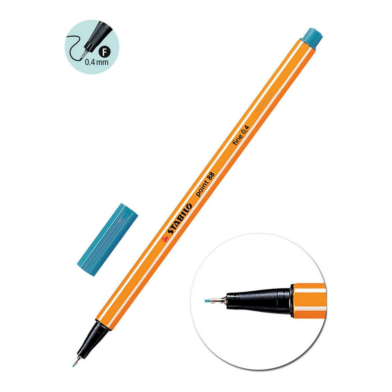Ручка капиллярная STABILO point 88 20 цветов - фото 2