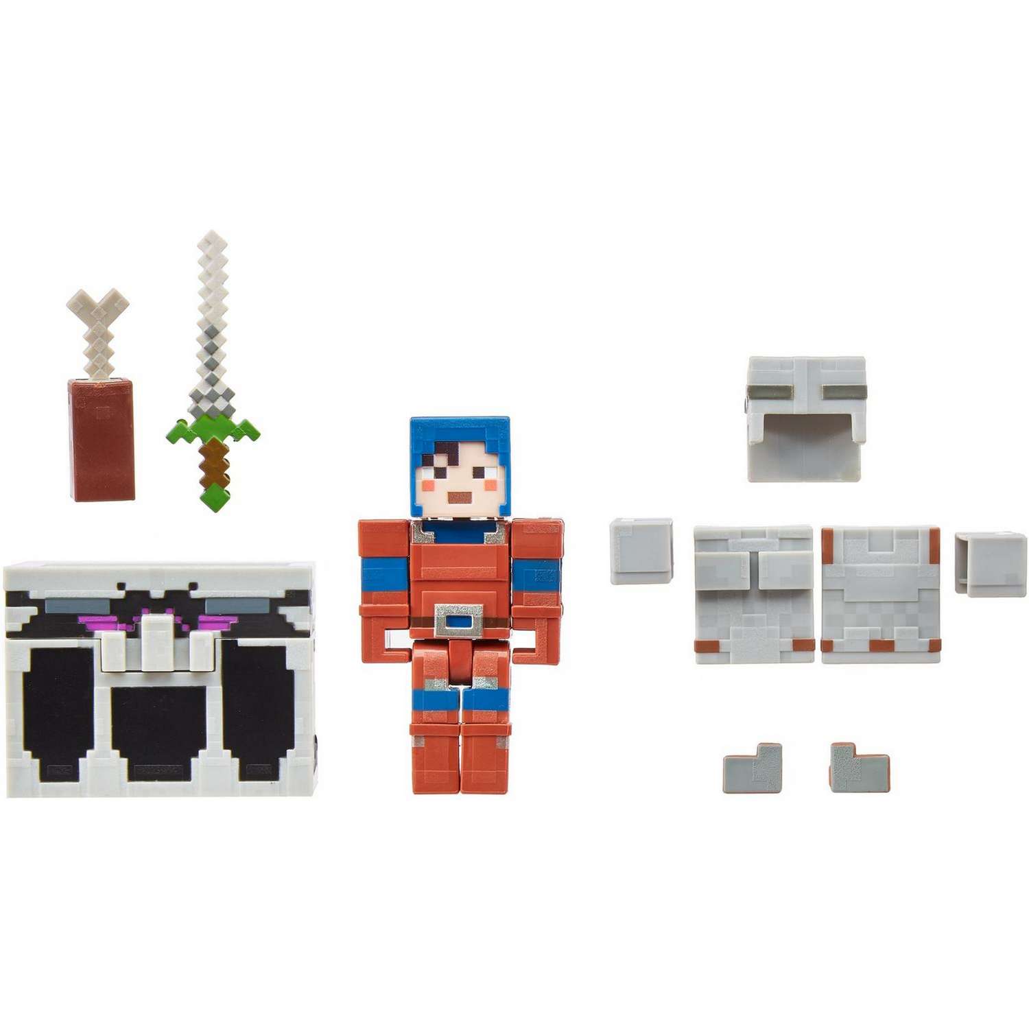 Набор Minecraft Боевой сундук Усиленная кольчужная броня фигурка+аксессуары GTP26 - фото 1