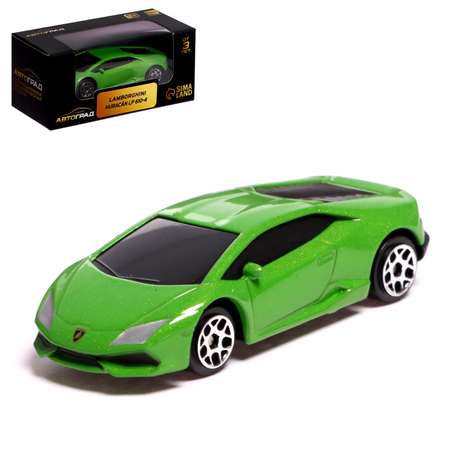 Машина Автоград металлическая LAMBORGHINI HURACAN LP610-4 1:64 цвет зелёный