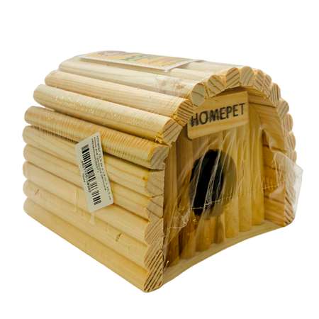 Домик для грызунов Homepet Ракушка деревянный 12.5*13*10.5см