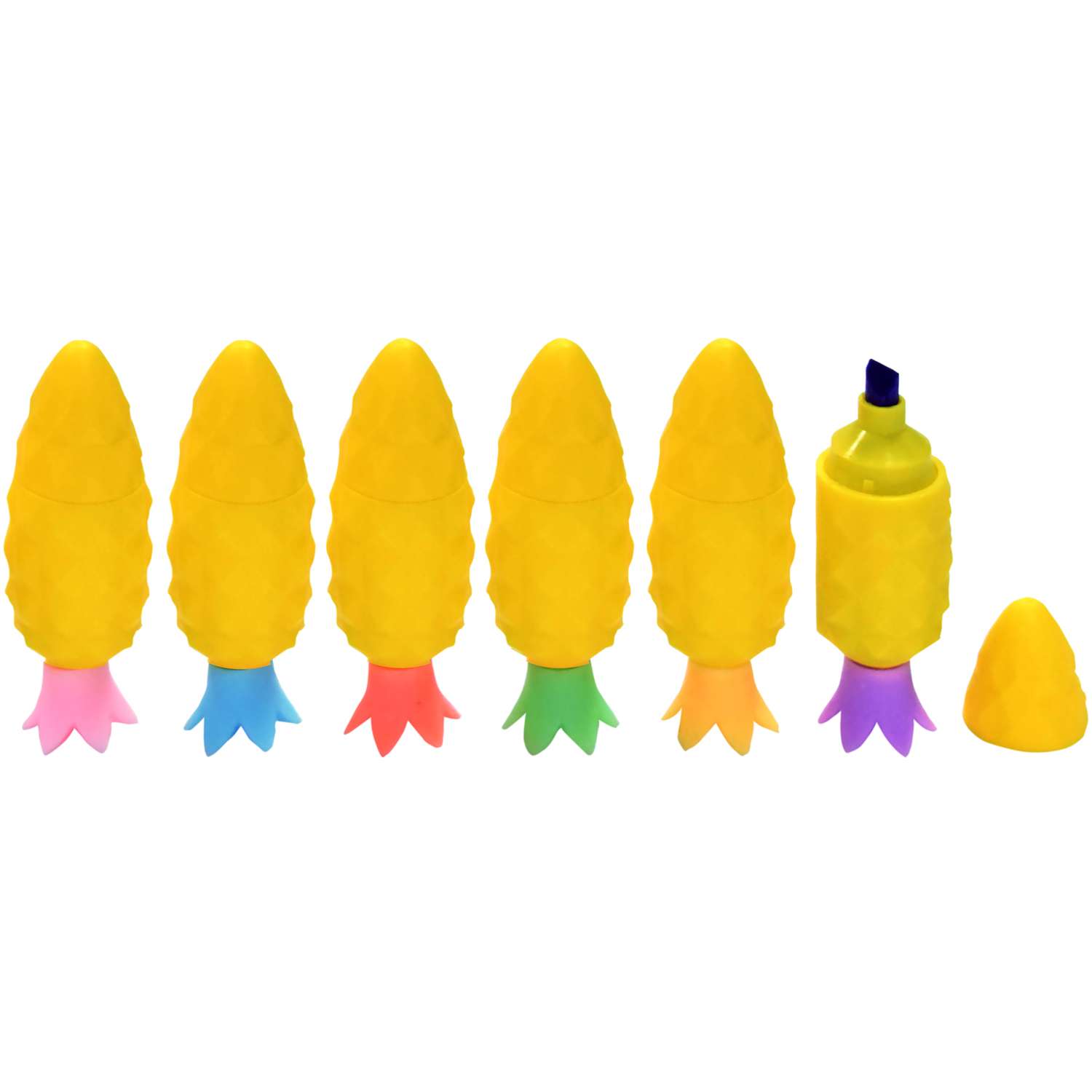 Набор маркеров deVENTE выделителей Kawaii Pineapple. 6 цветов - фото 4