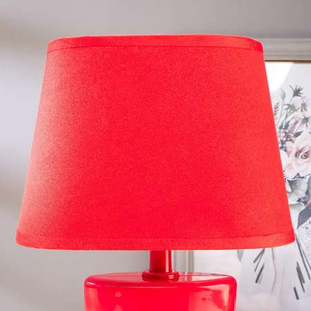 Лампа настольная RISALUX Е14 15Вт красный