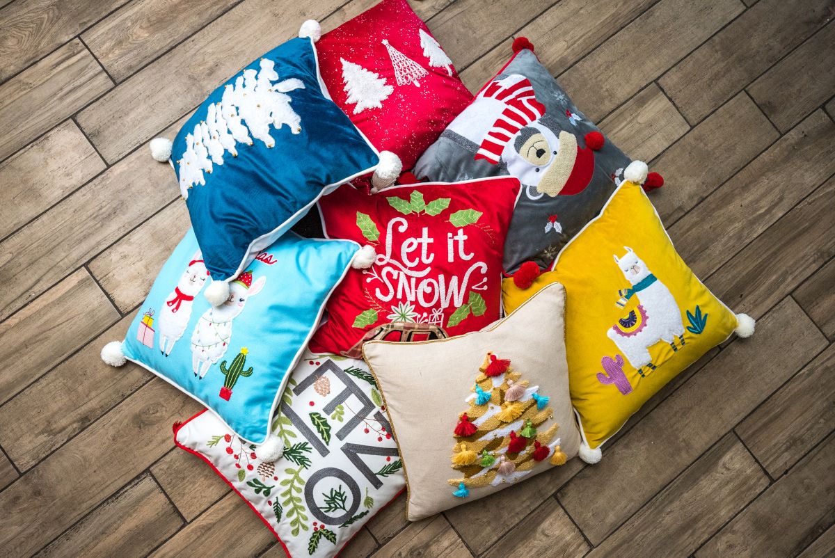 Чехол для подушки Arya Home Collection 45x45 Noel Белый - фото 5