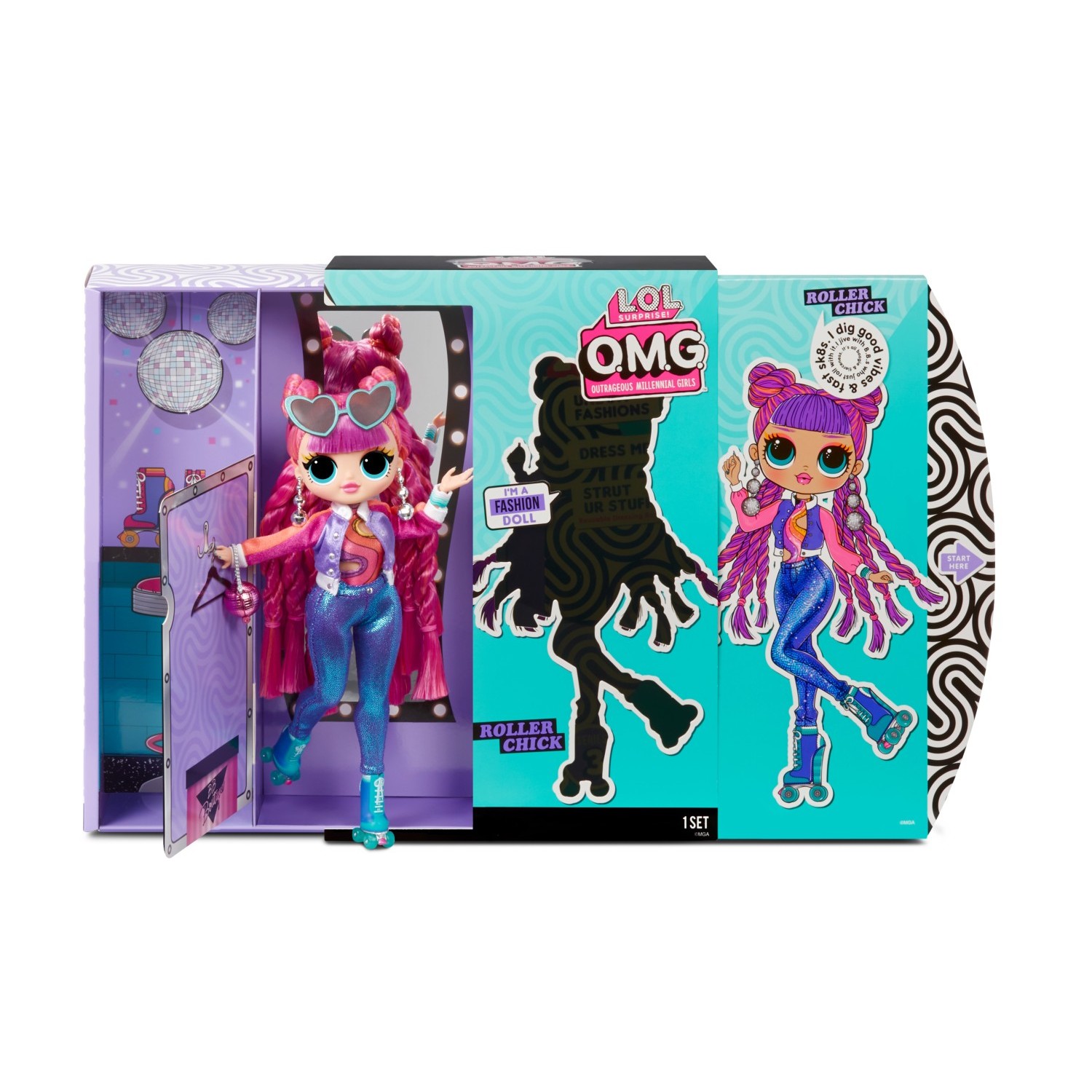 Кукла L.O.L. Surprise! OMG Disco Sk8er в непрозрачной упаковке (Сюрприз) 567196E7C 567196E7C - фото 6