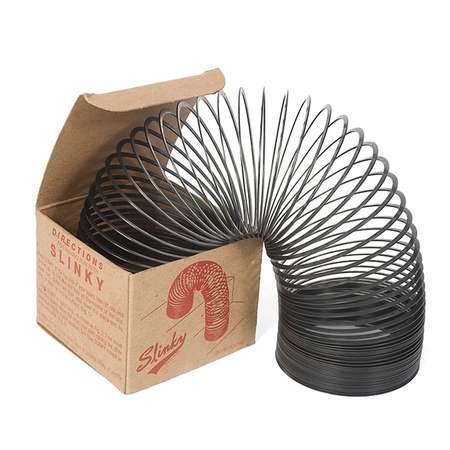 Пружинка Slinky Ретро, черный металл