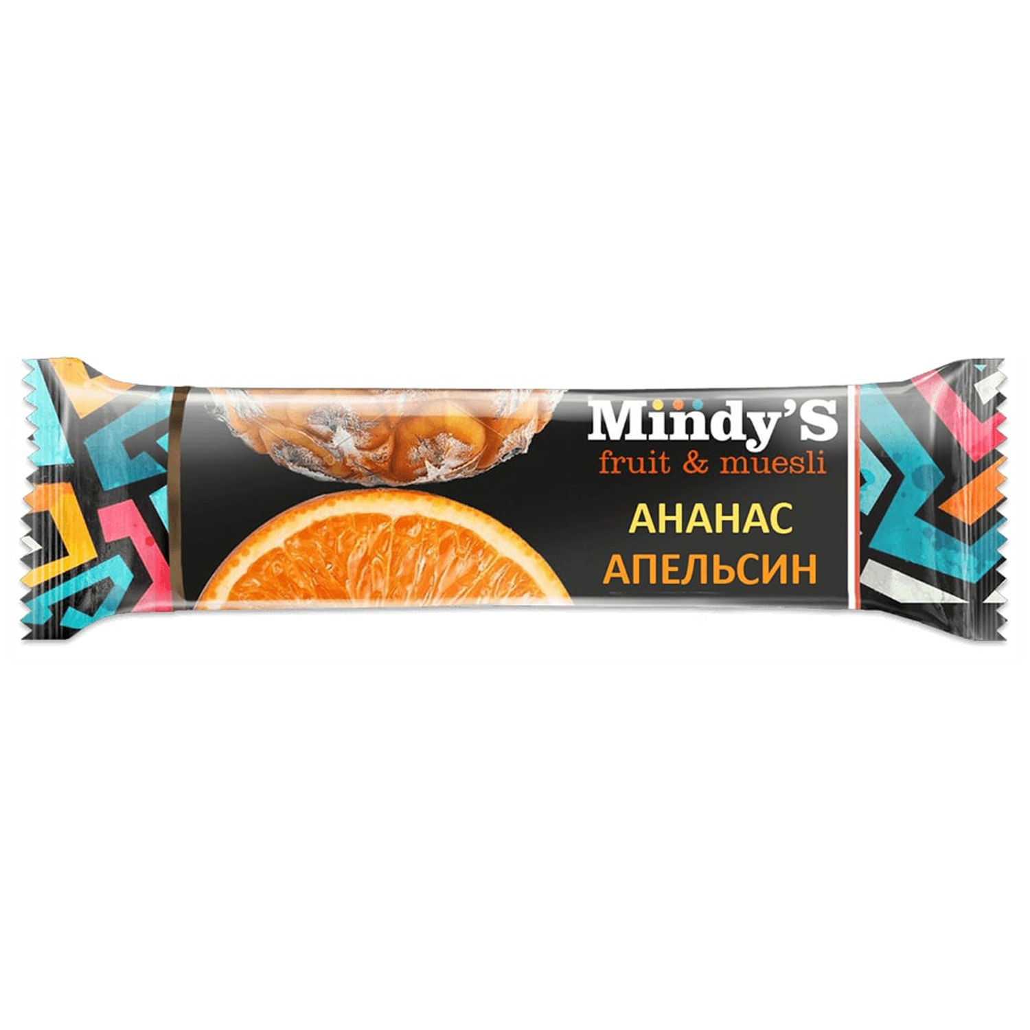 Батончик Mindys ананас-апельсин 35г - фото 1