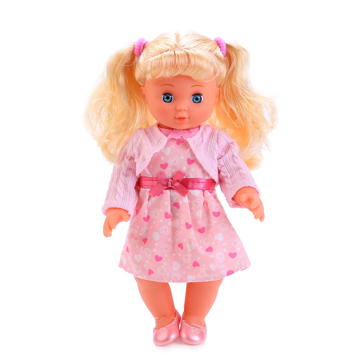 Кукла Карапуз интерактивная в розовом платье 214793 214793 - фото 1