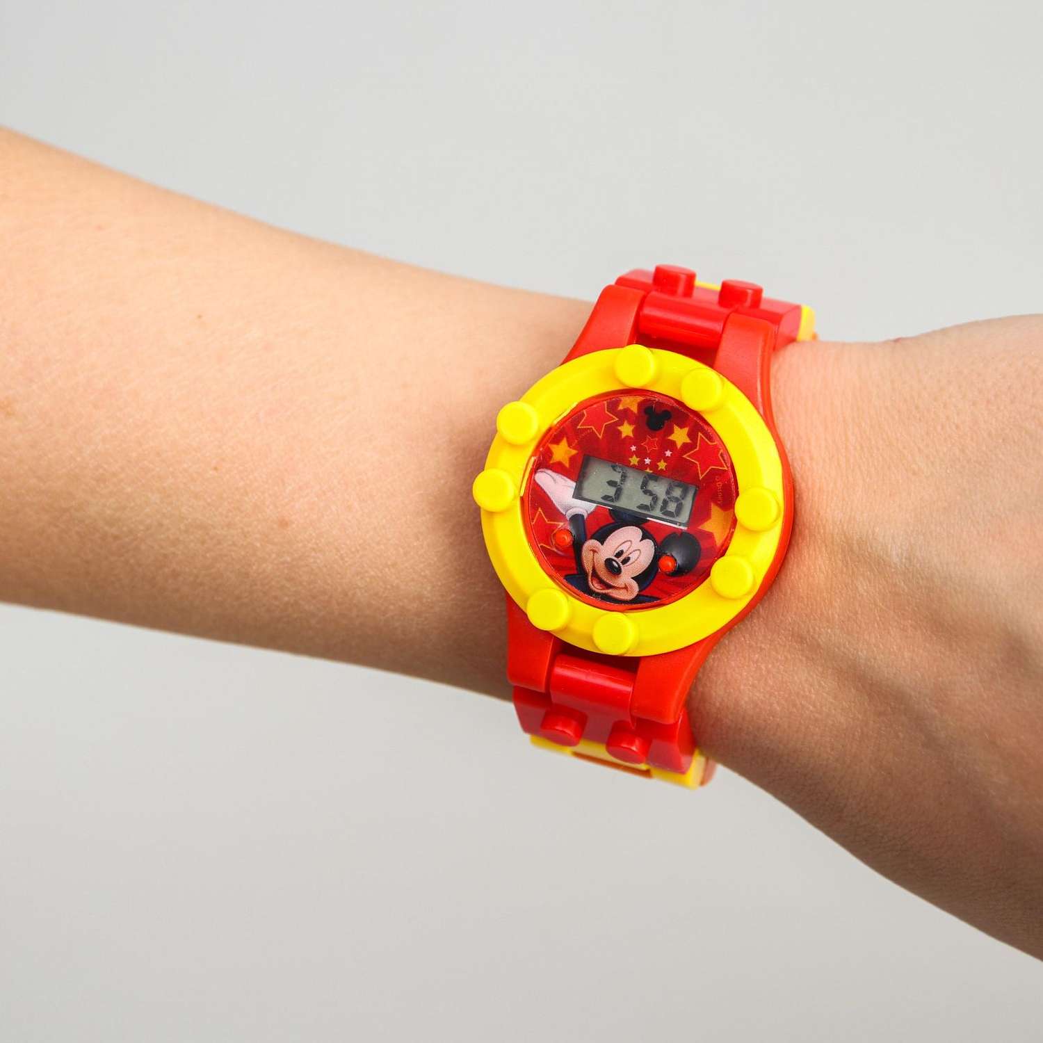 Часы наручные электронные Disney Микки Маус с ремешком-конструктором - фото 2