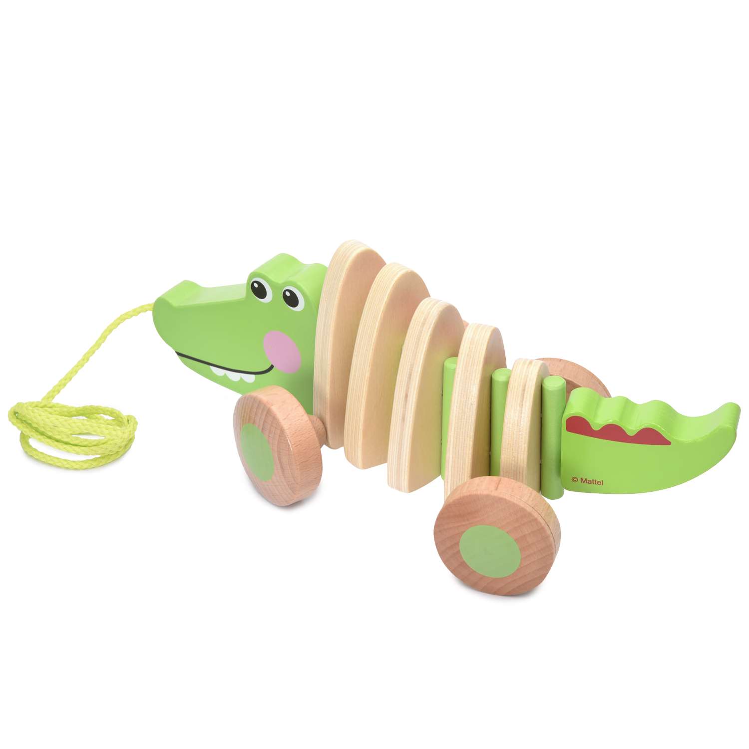 Каталка на веревке Fisher Price Крокодил - фото 4