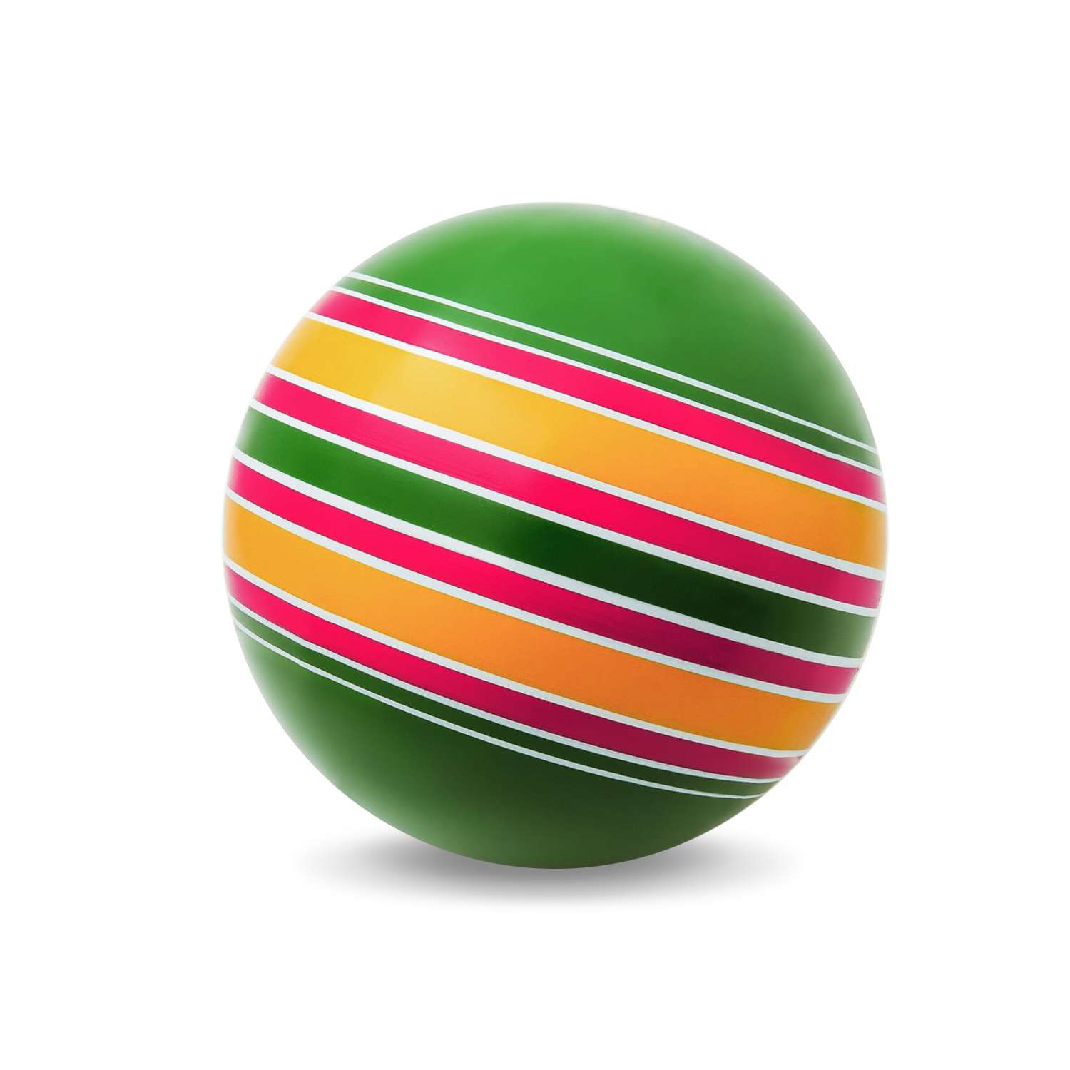 Мяч ЧАПАЕВ диаметр 200 мм «Ленточки» зеленый/малиновый - фото 2