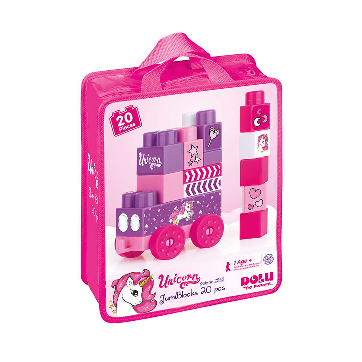 Конструктор DOLU Unicorn Mega blocks 20 деталей 2550 - фото 1