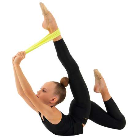 Скакалка Grace Dance гимнастическая. 3 м. цвет неон жёлтый