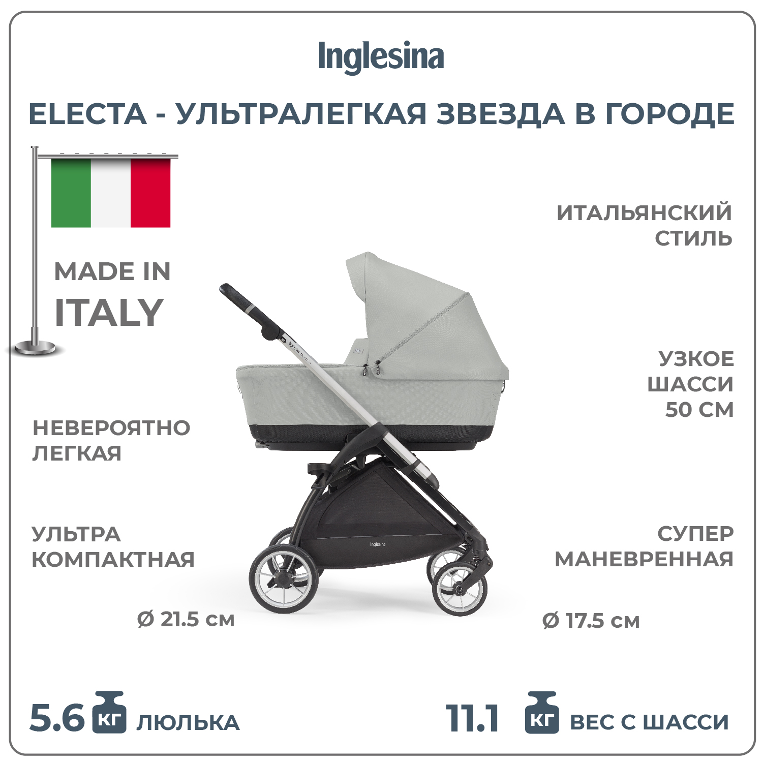 Коляска 3в1 Inglesina Electa - фото 2