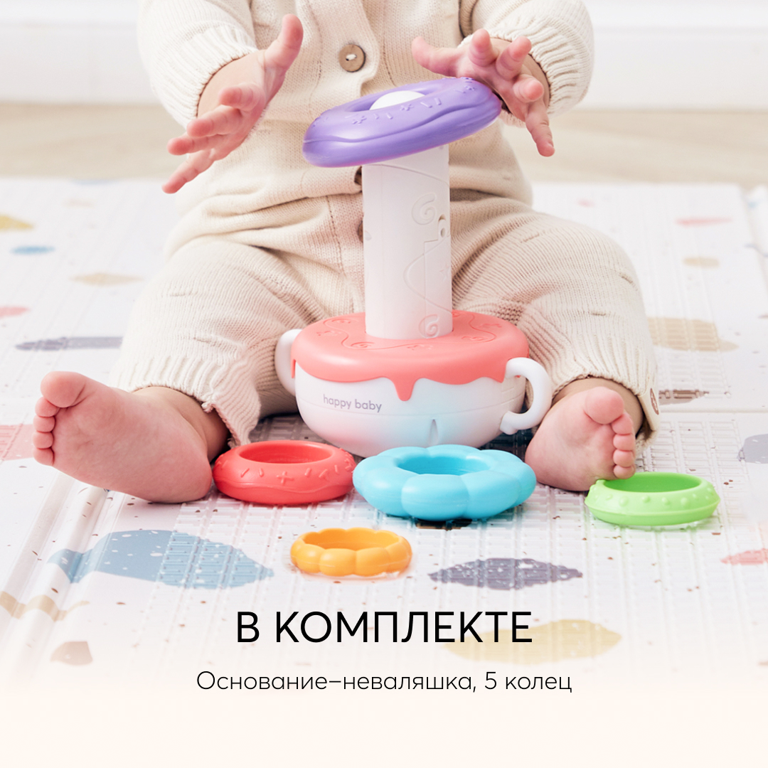 Игрушка Happy Baby Пирамидка PYRAMID PIE - фото 5