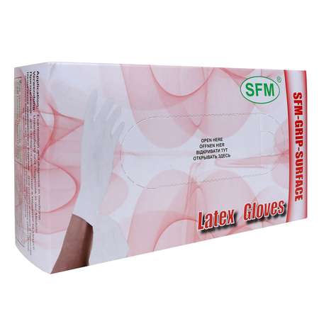 Перчатки SFM Hospital Products Латексные неопудренные размер S(6-7) 50 пар