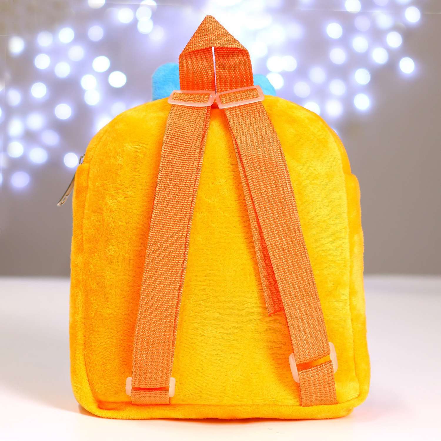 Детский рюкзак Milo Toys плюшевый Новогодний зайка 22х17 см - фото 3