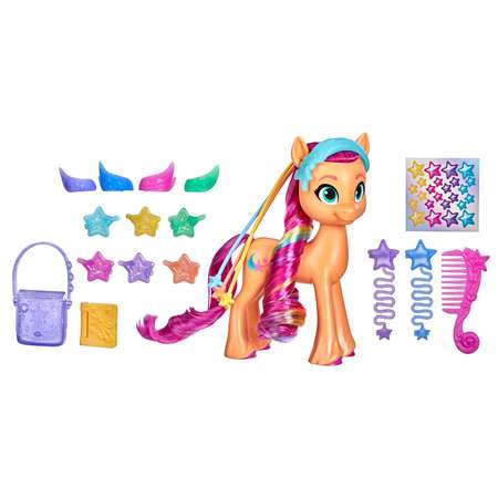 Игрушка My Little Pony Пони фильм Радужные волосы Санни F17945L0