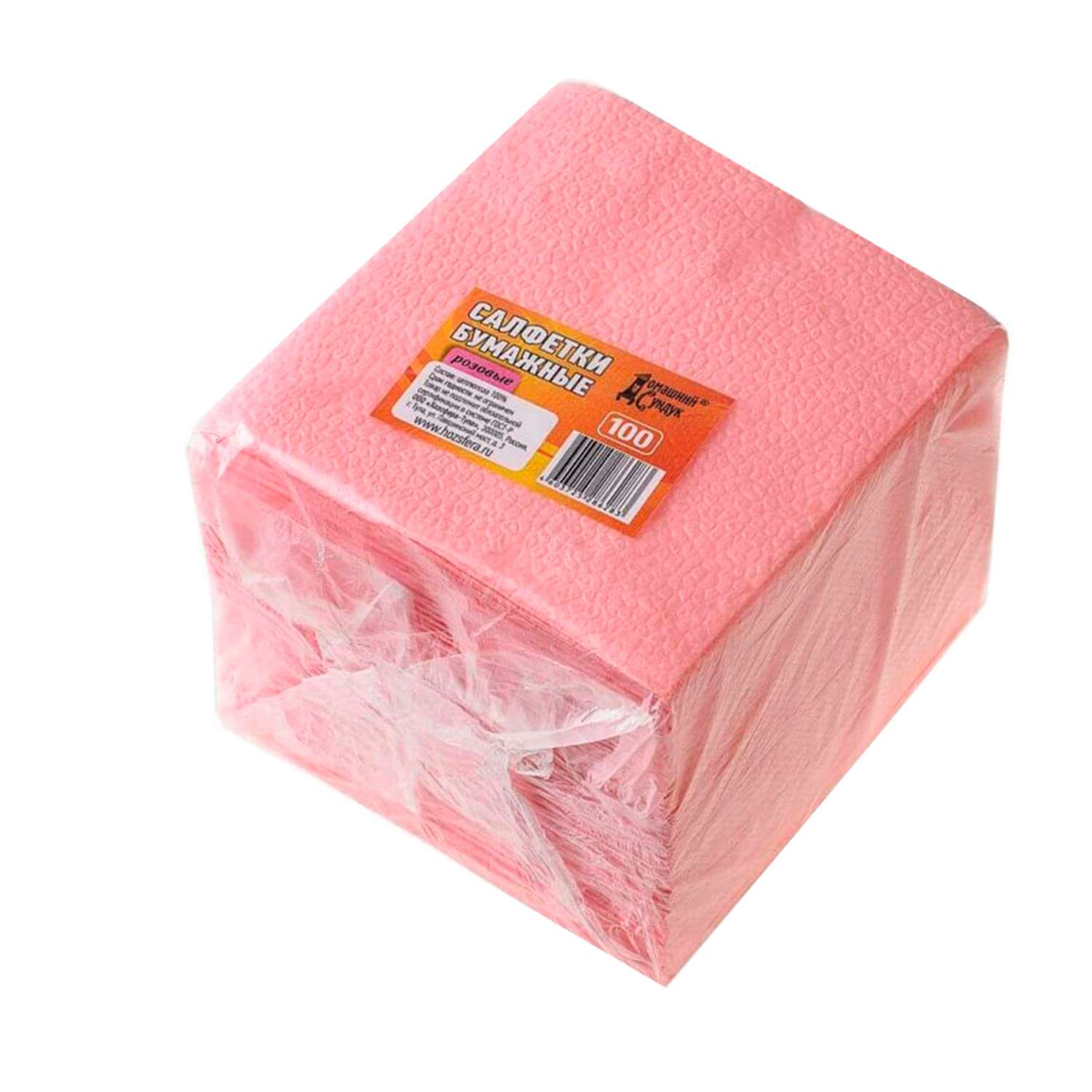 Салфетки бумажные Домашний сундук Арт.100 Розовые ДС-14 - фото 1