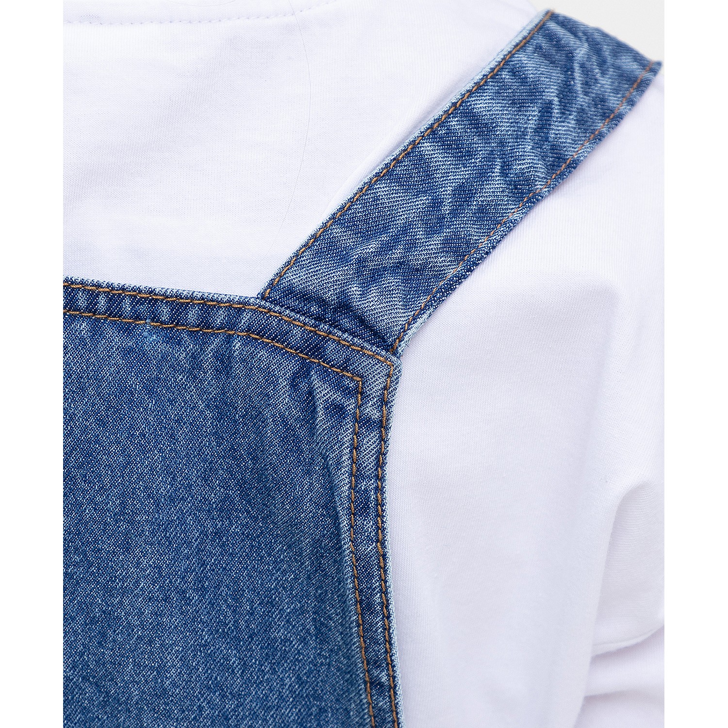 Комбинезон джинсовый BUTTON BLUE 122BBGJC6501D200 - фото 5
