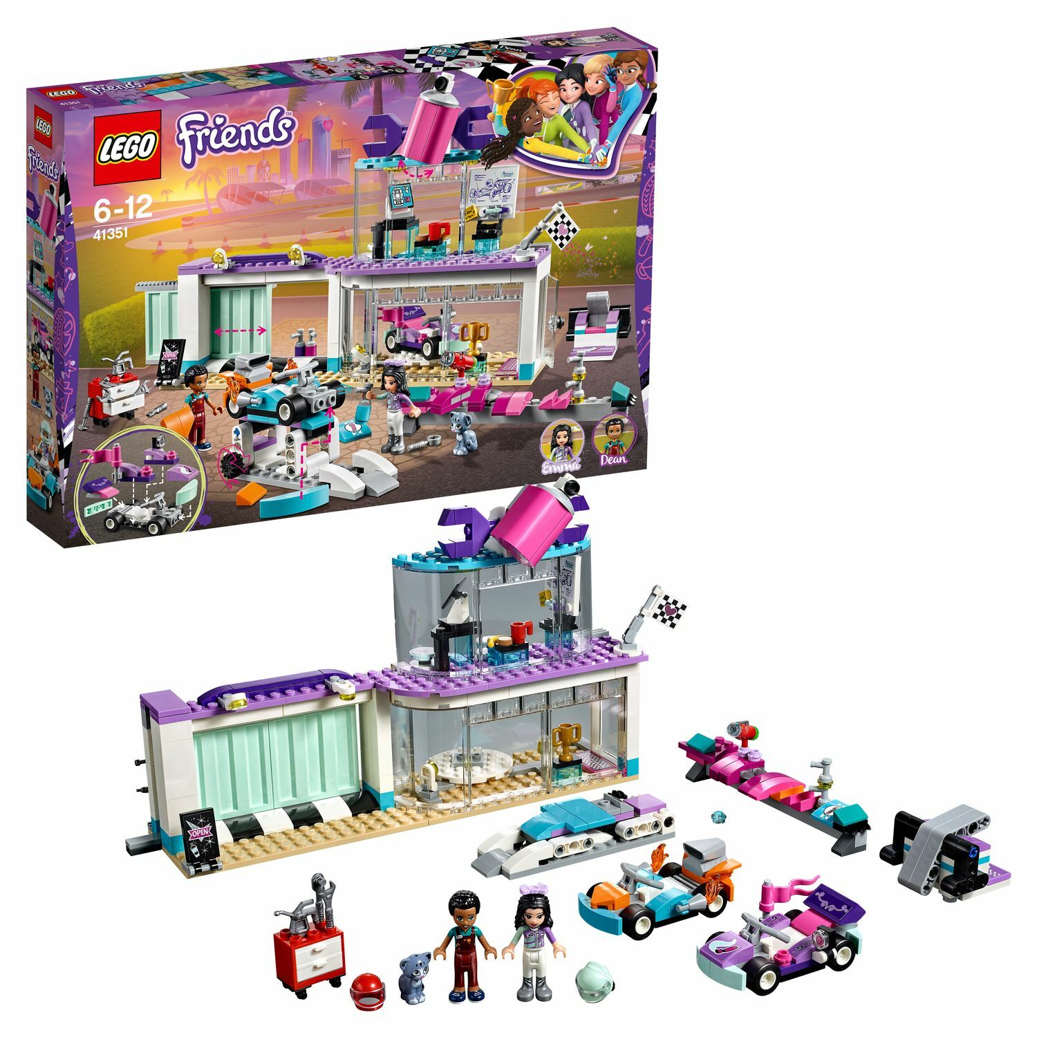 Конструктор LEGO Friends Мастерская по тюнингу автомобилей 41351