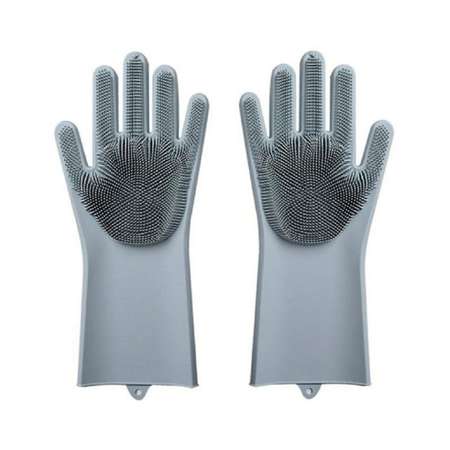 Силиконовые перчатки Rabizy Многофункциональные серые