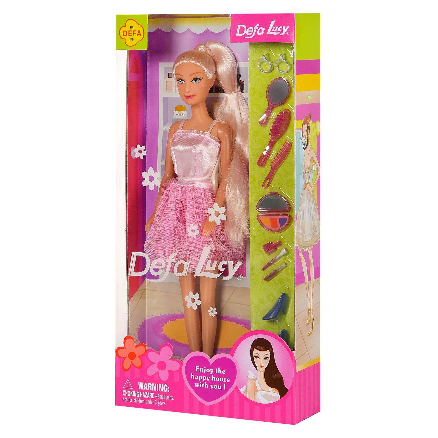 Кукла Lucy Junfa В салоне красоты в розовом платье 29 см 8066d/розовое - фото 2