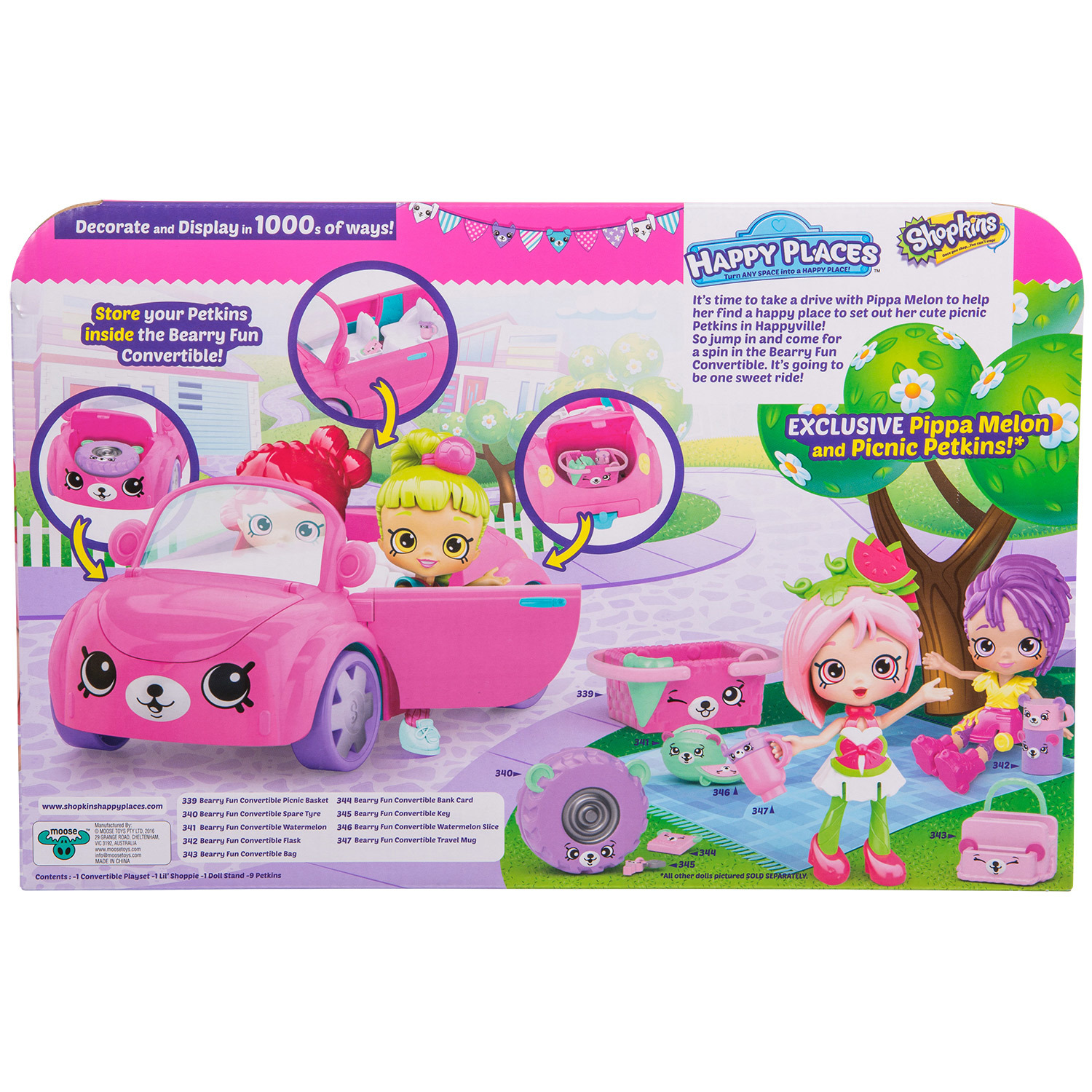 Набор Happy Places Shopkins Кабриолет Веселый мишка 56503 - фото 7