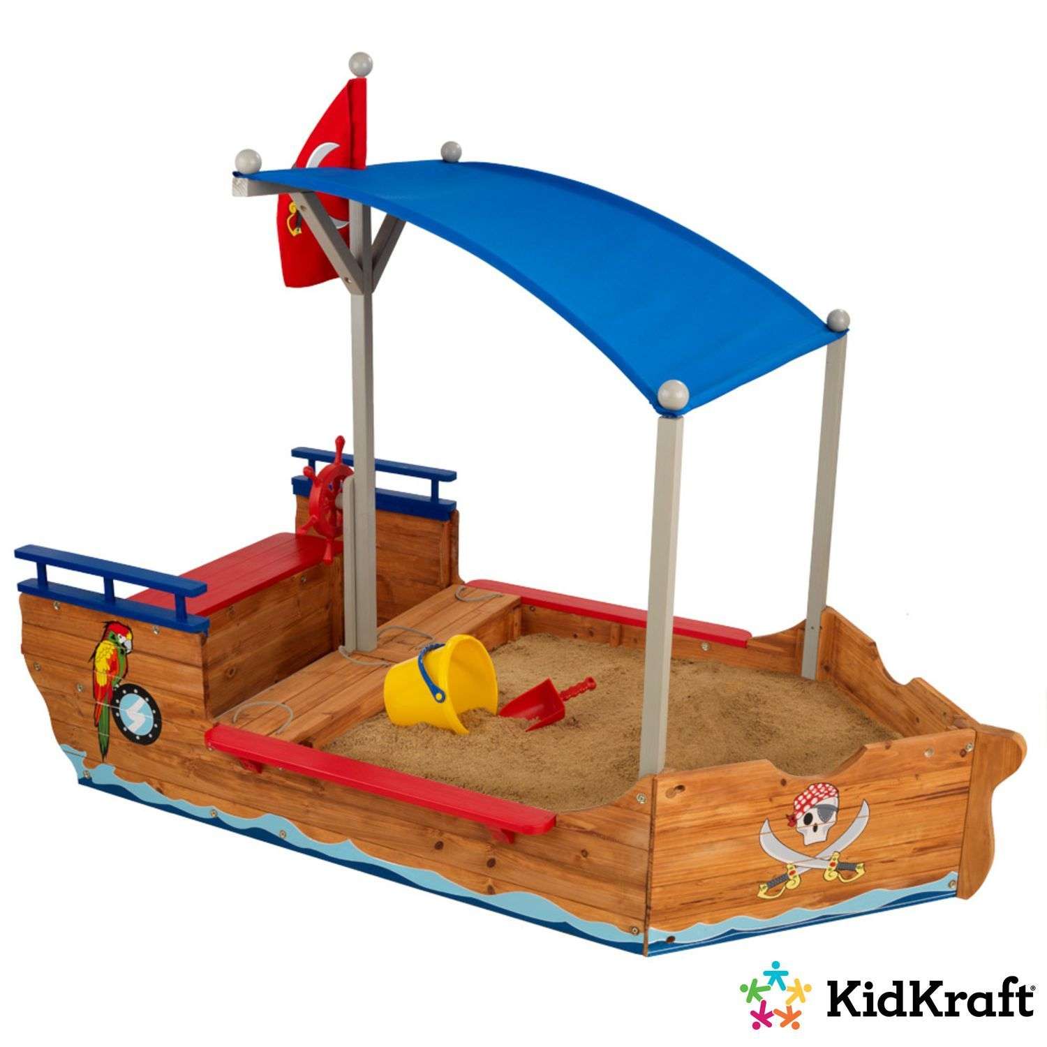 Песочница KidKraft Пиратская лодка 00128_KE - фото 7