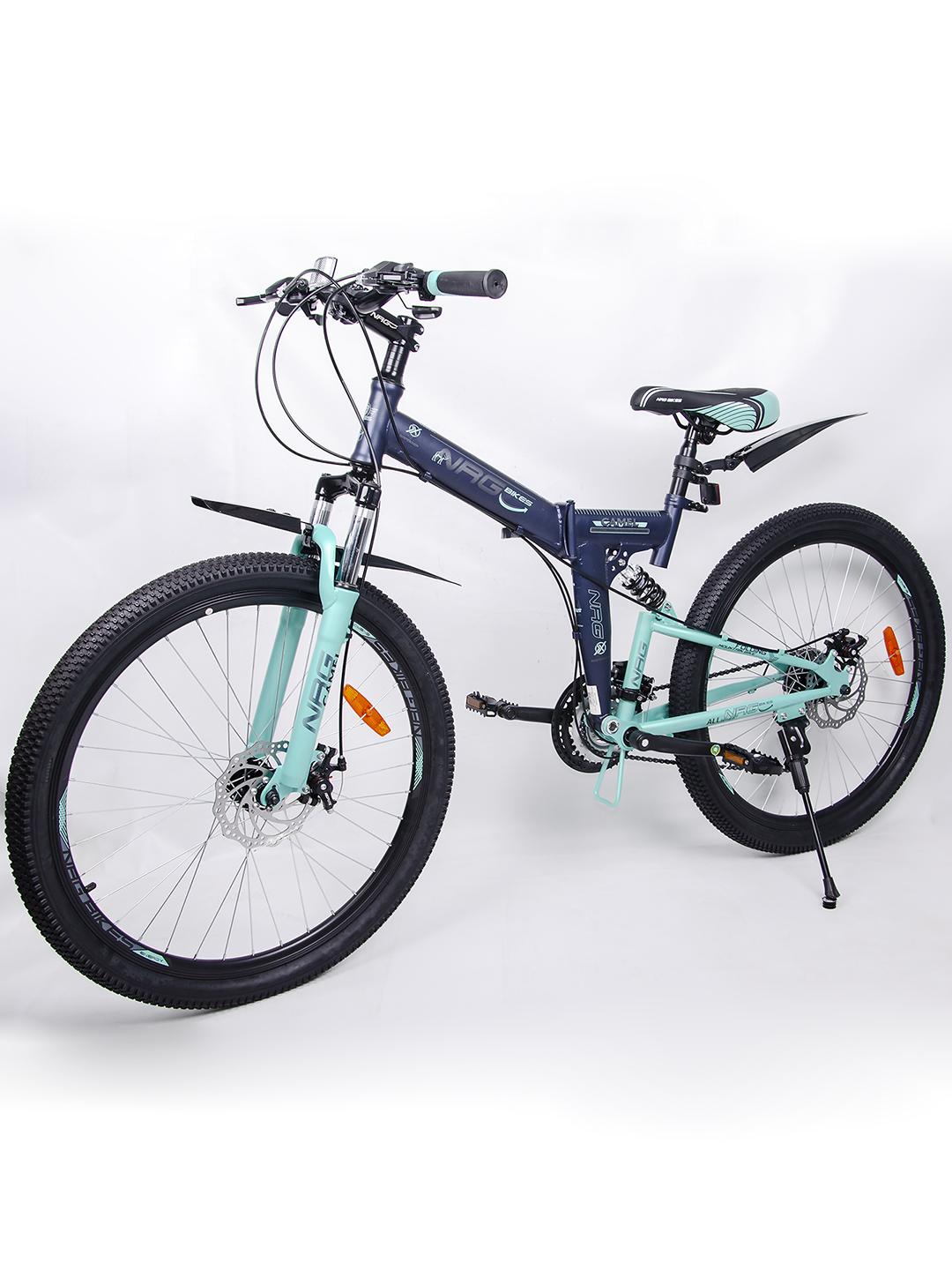 Велосипед NRG BIKES CAMEL 26 black-mint-gray - фото 13