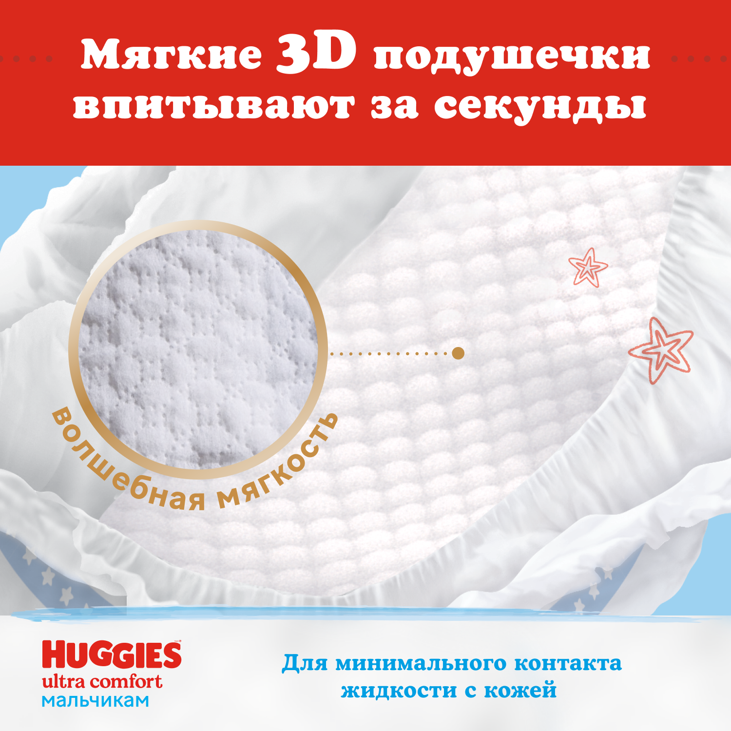 Подгузники Huggies Ultra Comfort для мальчиков 4 (8-14 кг) 80 шт. - фото 6