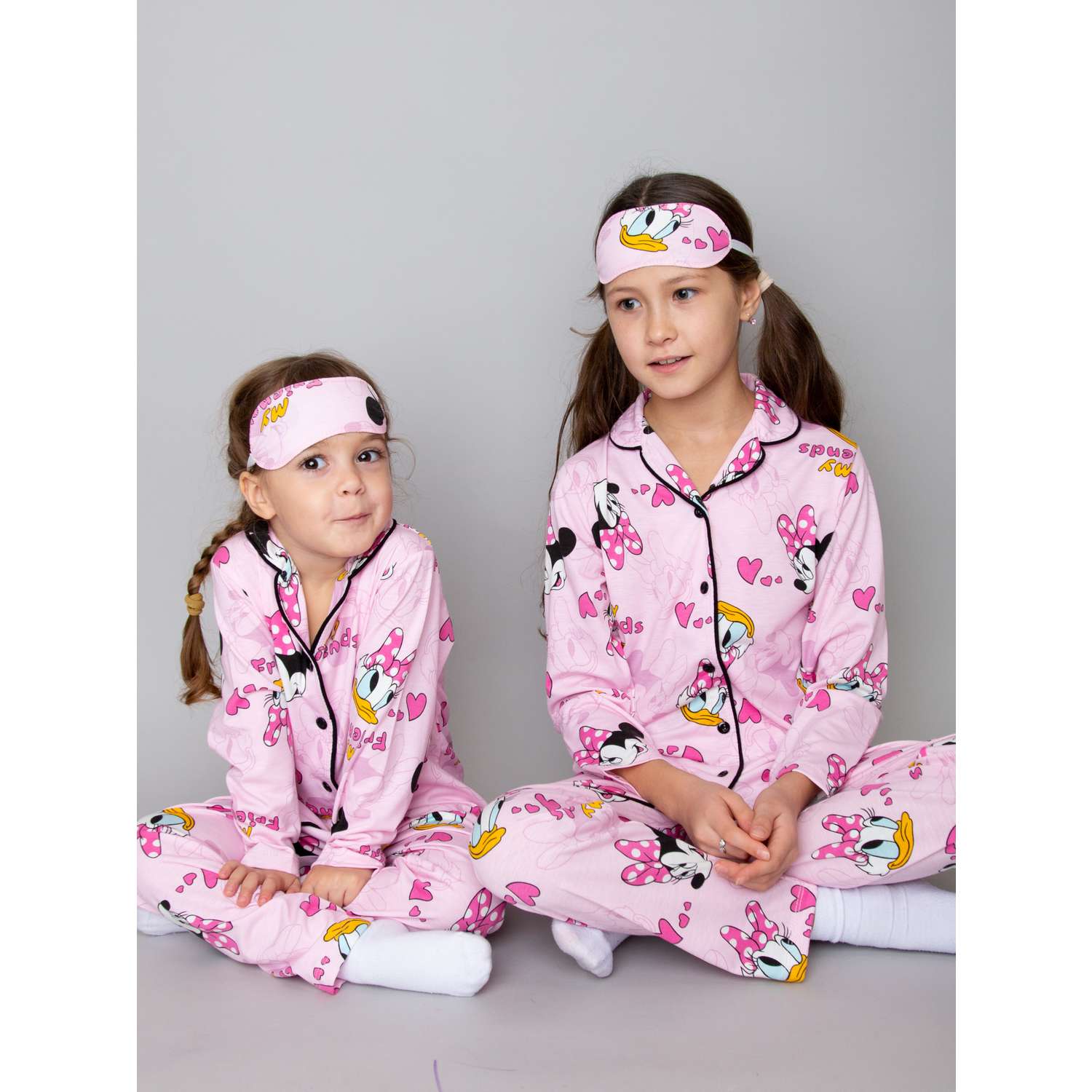 Пижама с маской ПижаМаус розовыедональддаки - фото 4