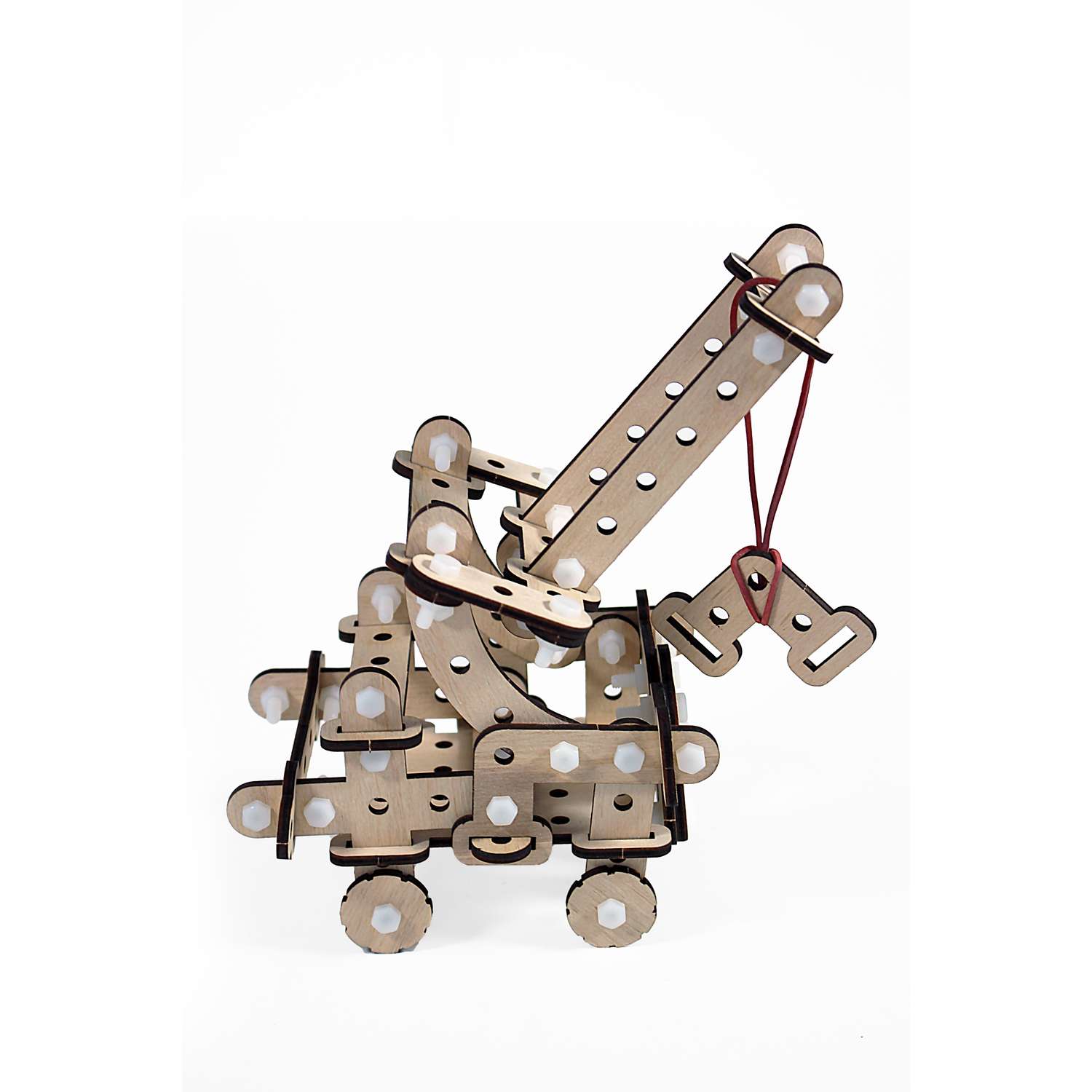 Деревянный конструктор Мастер игрушек Подъёмный кран IG0618 - фото 1