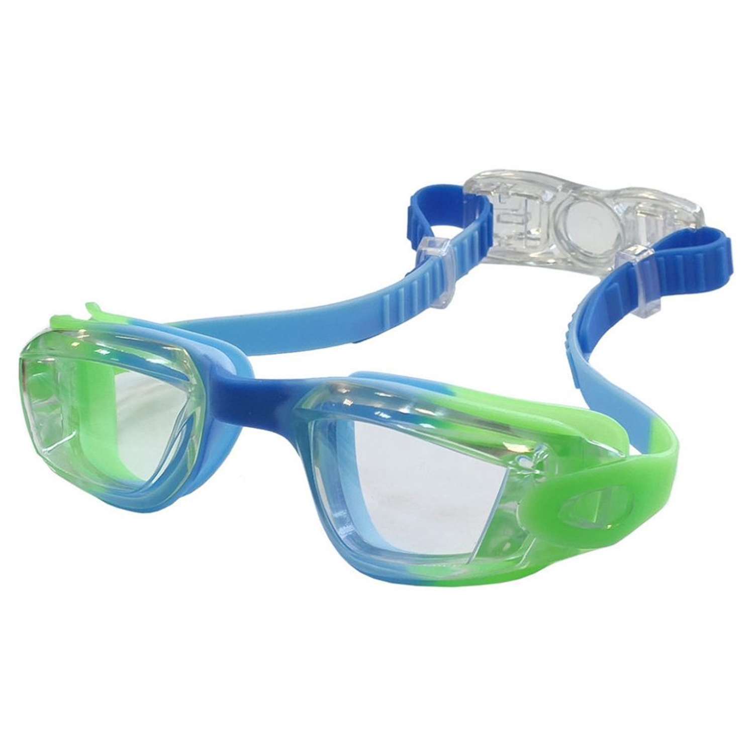 Очки для плавания Hawk E39680 детские сине-зеленые - фото 1