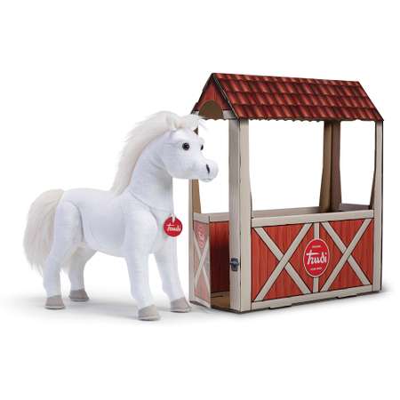 Мягкая игрушка TRUDI Белая лошадь 39x41x14