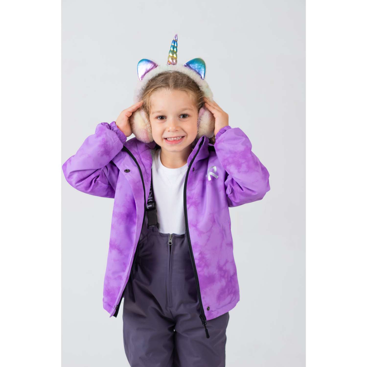 Куртка и полукомбинезон RuStyle Комплект туман фиолет - фото 8