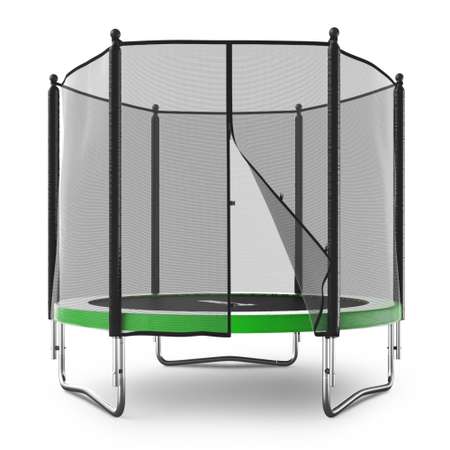 Батут каркасный Simple 8 ft UNIX line Green с внешней защитной сеткой общий диаметр 244 см до 140 кг