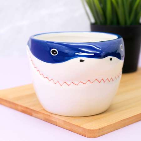 Кружка керамическая iLikeGift Whale blue