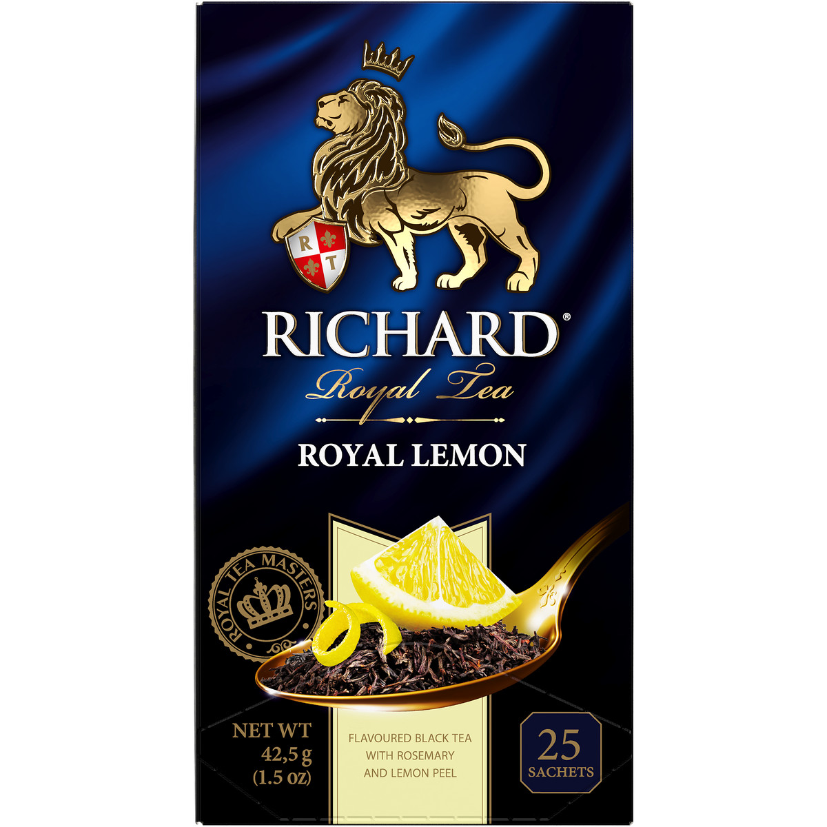 Чай черный Richard Royal Lemon со вкусом лимона 25 пакетиков - фото 1
