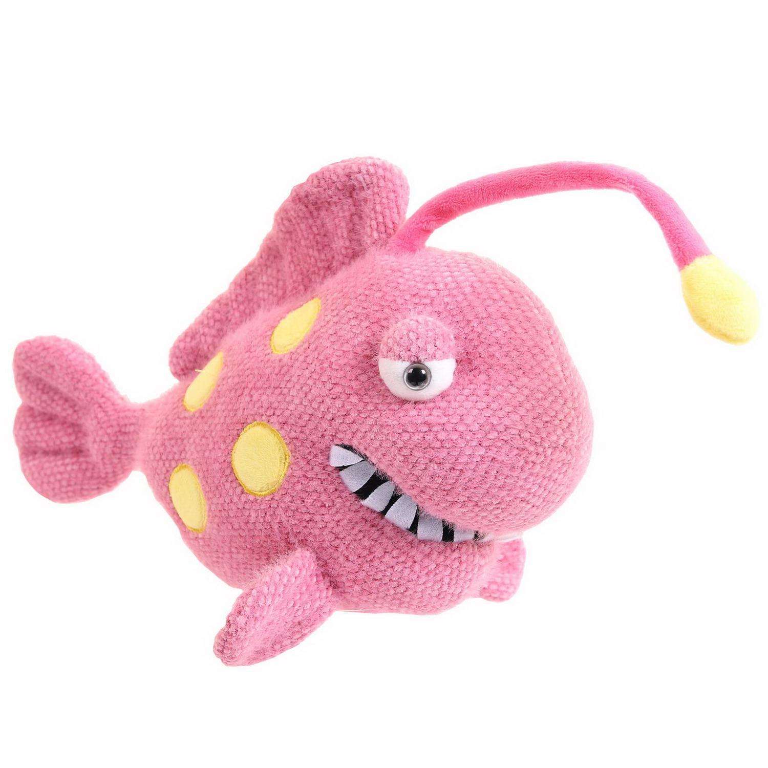 Игрушка ABTOYS Knitted Рыба вязаная Удильщик с подсветкой - фото 1