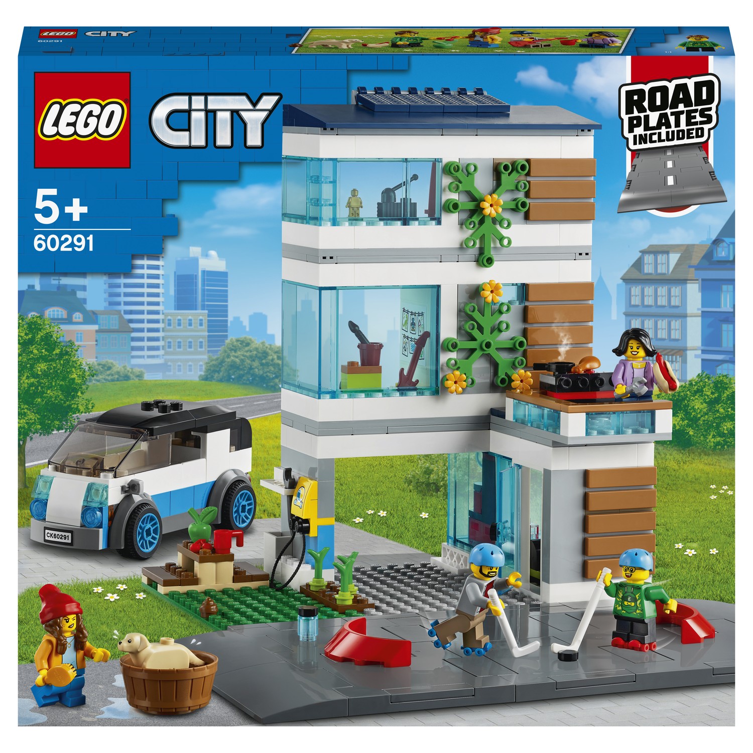 Конструктор LEGO My City Современный дом для семьи 60291 купить по цене  1999 ₽ в интернет-магазине Детский мир