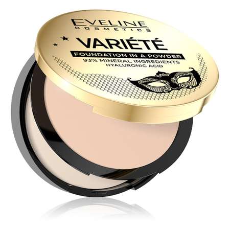 Пудра EVELINE компактная Variete минеральная тон 11 light beige