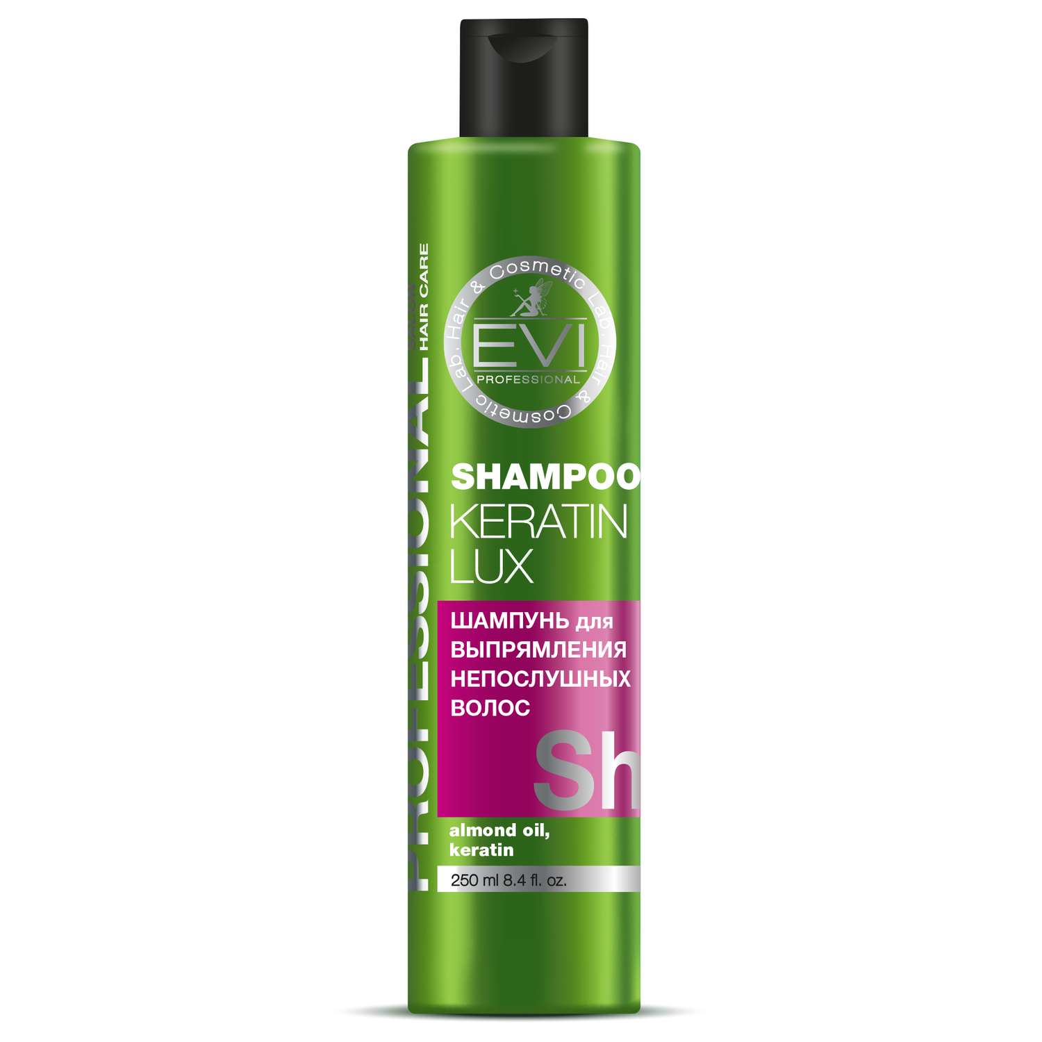 Шампунь Evi Professional Кератиновое выпрямление для непослушных волос - фото 1